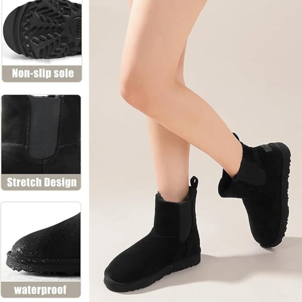 *Ankis* Velvet Snow Boots 8 NWOT